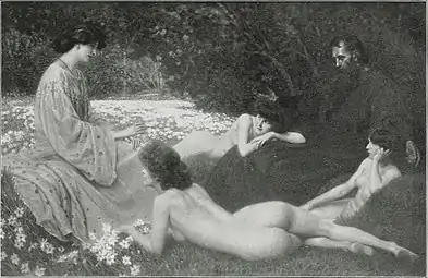 Le Roi des Aulnes et la jeune fille en plaintes (vers 1907).
