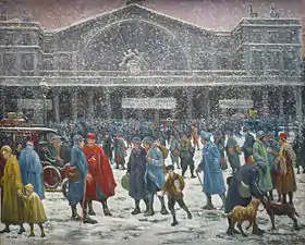 La Gare de l'Est sous la neige (1917), Mantes-la-Jolie, musée de l'Hôtel-Dieu.