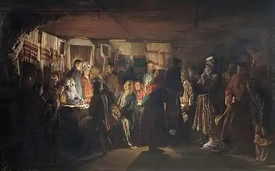 L'Arrivée d'un sorcier à une noce paysanne, 1875