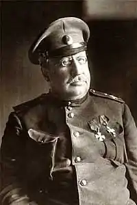 Vladimir Maï-Maïevski, futur général des Armées blanches, mort en Crimée en 1920.