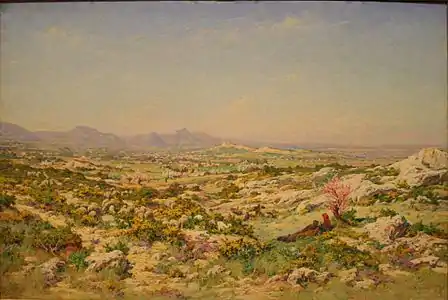 Les Alpilles et la plaine d'Eygalières, Musée Gassendi.