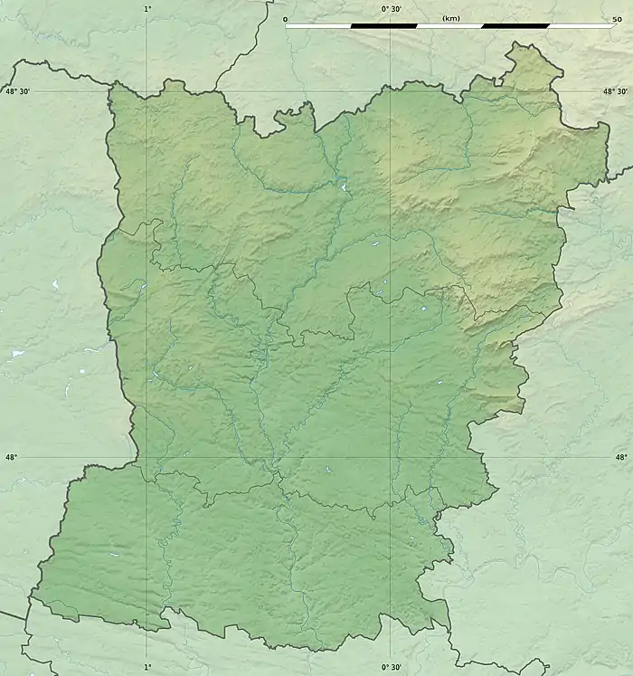 voir sur la carte de la Mayenne