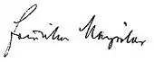 signature de Friederike Mayröcker
