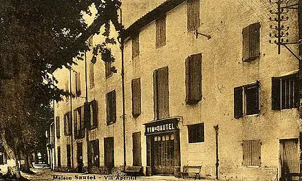 Maison Sautel à Mazan dans les années 1900