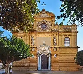 Façade de la cathédrale de Mazara del Vallo.