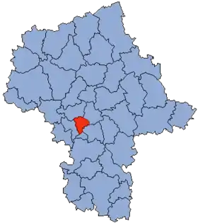 Localisation de Powiat de Pruszków