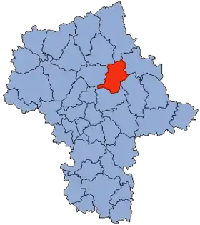 Localisation de Powiat Wyszków