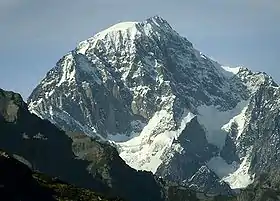 Mont Blanc de Courmayeur vu de La Thuile.