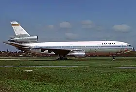 EC-DEG, le McDonnell Douglas DC-10 de Spantax impliqué, ici en avril 1982, cinq mois avant l'accident.