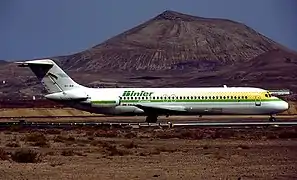 Un DC-9 de la compagnie