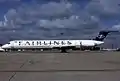 McDonnell MD-81 LX-FAA en juin 1998 à Paris-Roissy