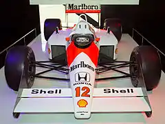 La McLaren MP4/4 d'Ayrton Senna.