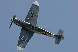 Messerschmitt Bf 109 allemand.