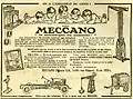 Publicité Meccano dans l'illustré L'Intrépide du 12 novembre 1922, sis 78-80 rue Rébeval