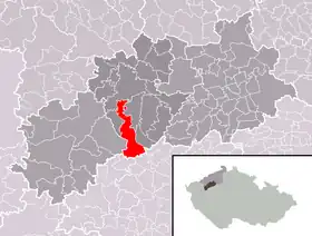 Localisation de Měcholupy