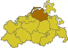 Localisation de Arrondissement de Poméranie-Occidentale-du-Nord
