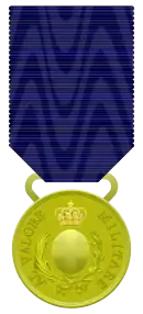 Médaille d'or de la valeur militaire