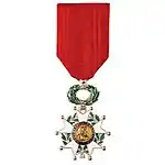Croix de la Légion d'honneur.