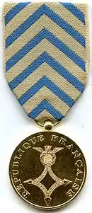 Médaille de reconnaissancede la Nation.