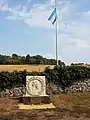 Portrait en médaillon d'Antoine de Tounens à Chourgnac (au lieu-dit La Chèze), son lieu de naissance