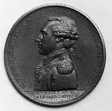 La Fayette, médaille, avers, bronze, 1789 (MET).