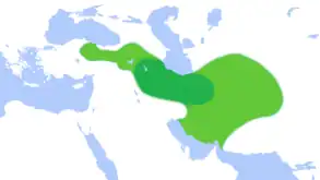 Empire mède (extension possible, 650-550)