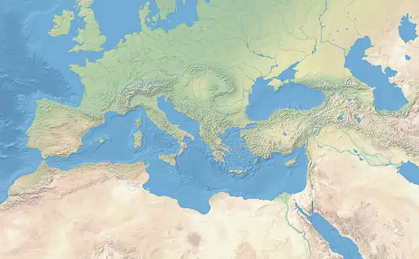 Voir sur la carte topographique de l'Empire romain