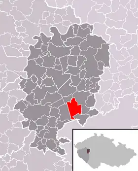 Localisation de Medový Újezd
