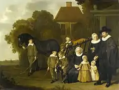 La Famille Meebeeck Cruywagen, attribué à JVL, vers 1640-45.