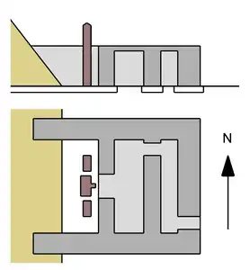 Plan du temple funéraire