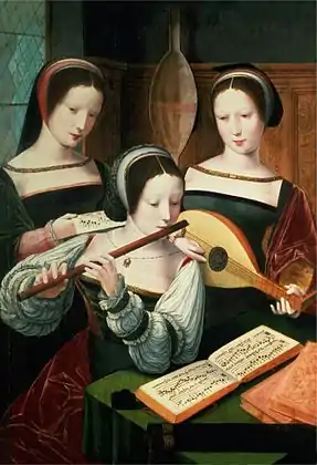 A. Les trois musiciennes,Château de Rohrau, Autriche, inv. WF169.