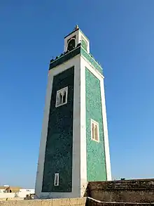 Minaret de la grande mosquée de Meknès.