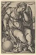 Hans Sebald Beham, Melancholia (1539).