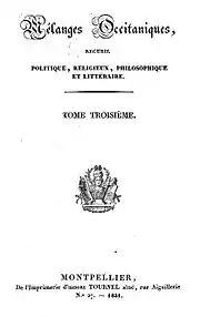 Image illustrative de l’article Mélanges occitaniques