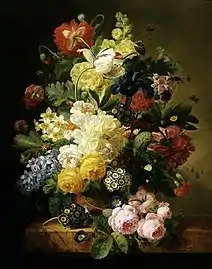 Vase de fleurs (vers 1830), Cambridge, Fitzwilliam Museum.