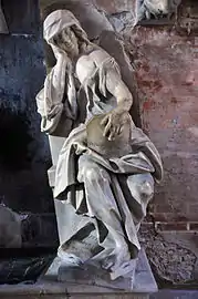Mélancolie, monument funéraire au peintre Melchiore Lanza, basilique San Zanipolo (Venise).
