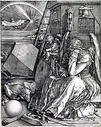 Gravure La Mélancolie réalisée par Dürer en 1514.