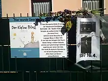 Plaque commémorative à Markkleeberg (Allemagne)