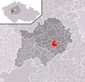 Localisation de Měňany