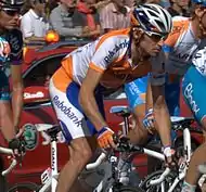 Denis Menchov termine le Tour de France 2008.