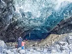 Grotte de glace de Mendenhall, Juneau, Alaska, États-Unis.