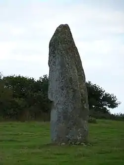 Le menhir de Goresto.