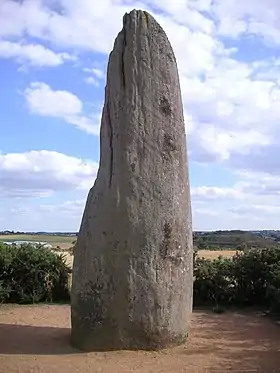 Menhir de Saint-Macaire-en-Mauges.