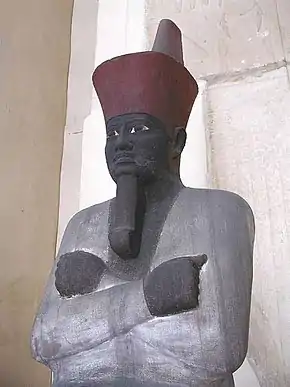 Montouhotep II sous l'aspect du dieu Osiris.