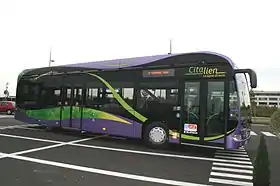 Un bus du réseau Citalien à la gare de Lieusaint - Moissy.