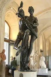 Mercure et Psyché, bronze d'Adrien de Vries.