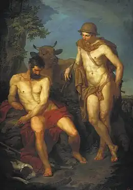 Mercure et Argus, 1776huile sur toile. 198 × 140 cmMusée Russe, Saint-Pétersbourg