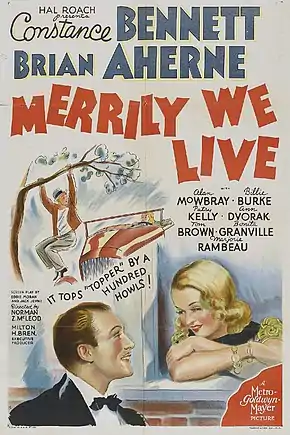 Description de l'image Merrily We Live poster.jpg.