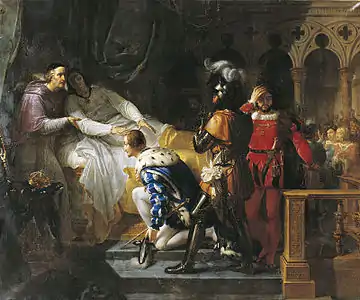 La Mort de Louis XII surnommé le Père du peuple (1812), Toulouse, musée des Augustins.