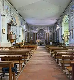 Nef de l'église Saint-Saturnin de Merville.